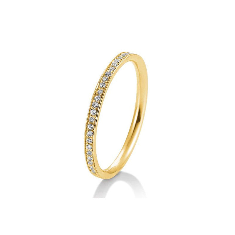 Breuning 18 Karat Gold Memoire Ring mit 30 Diamanten 0.165 ct. - 41/05643