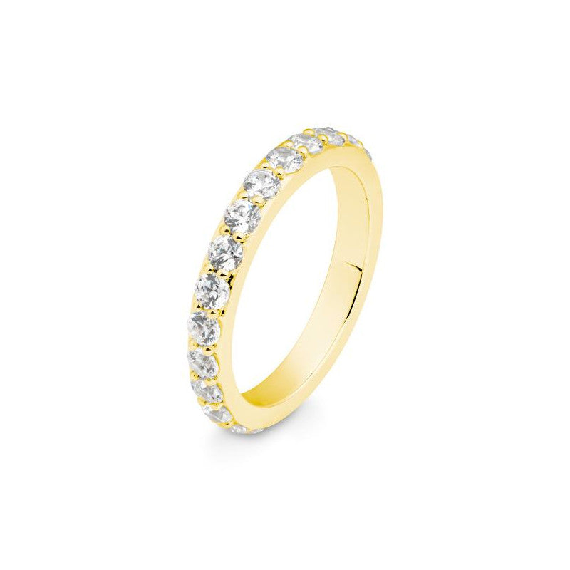 Breuning 18 Karat Gold Memoire Ring mit 11 Diamanten 0. 78 ct. - 41/06132
