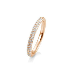 Breuning 18 Karat Gold Memoire Ring mit 40 Diamanten 0.3 ct. - 41/84100