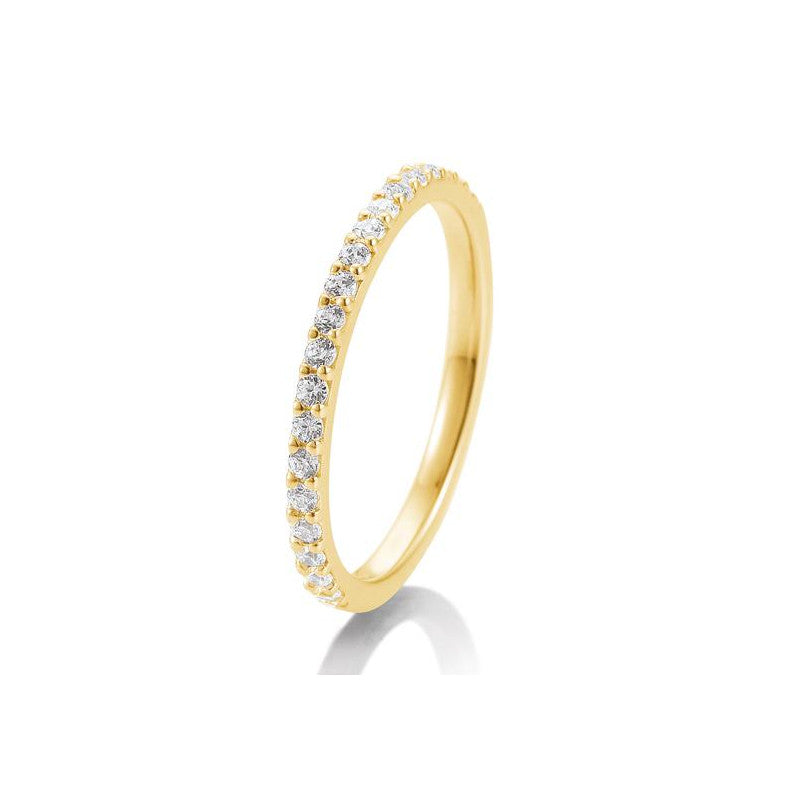Breuning 18 Karat Gold Memoire Ring mit 24 Diamanten 0.36 ct. - 41/85901