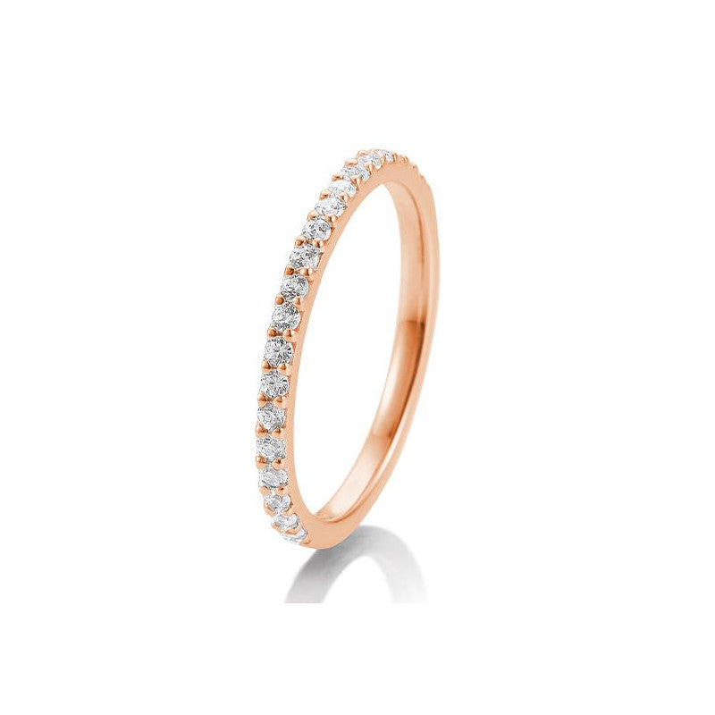Breuning 18 Karat Gold Memoire Ring mit 24 Diamanten 0.36 ct. - 41/85901