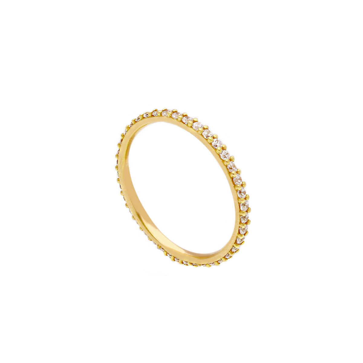 18 Karat Gold Memoire Ring