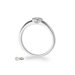 Bague solitaire Breuning en or 18 carats avec diamant - 41/85771-6