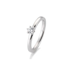 Breuning 18 Karat Gold Verlobungsring 6er Krappe mit Diamant - 41/05988