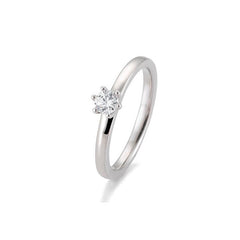 Breuning 18 Karat Gold Verlobungsring 6er Krappe mit Diamant - 41/05988