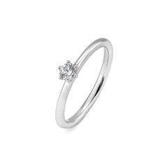 Bague de fiançailles Breuning en or 18 carats à 6 griffes avec diamant - 41/06262