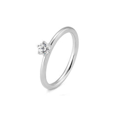 Bague de fiançailles Breuning en or 18 carats à 6 griffes avec diamant - 41/06262