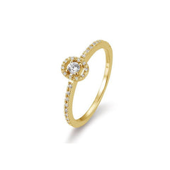 Bague de fiançailles Breuning en or 18 carats, pavée de diamants - 41/05801