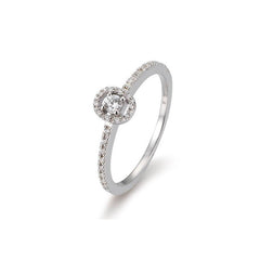 Bague de fiançailles Breuning en or 18 carats, pavée de diamants - 41/05801