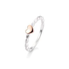 Breuning bague de fiançailles coeur en or 18 carats - 44/01542
