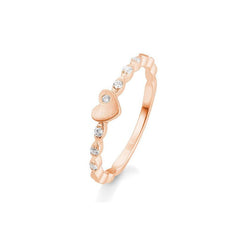 Bague de fiançailles Breuning en or 18 carats avec cœur et diamants - 41/05709