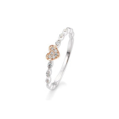 Bague de fiançailles Breuning en or 18 carats avec cœur et diamants - 41/05710