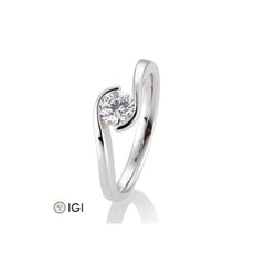 Breuning 18 Karat Gold Verlobungsring mit Diamant - 41/85945
