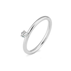 Bague de fiançailles Breuning en or 18 carats, forme goutte, sertie de diamants - 41/06266