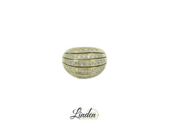 18K Gelbgold Ring 12,7g mit 50 Diamanten
