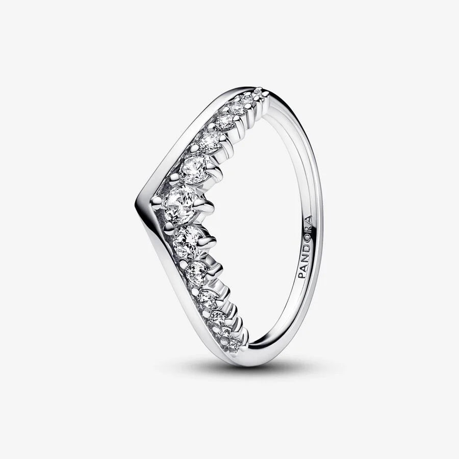 Pandora Damenring - Timeless Wishbone Schwebender Pavé-Ring - 192320C01