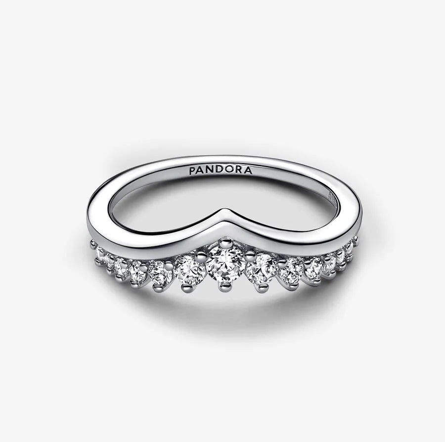 Pandora Damenring - Timeless Wishbone Schwebender Pavé-Ring - 192320C01