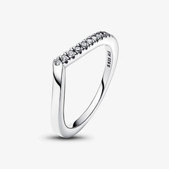 Pandora Damenring - Timeless Wishbone Halb Funkelnder Ring - 192394C01