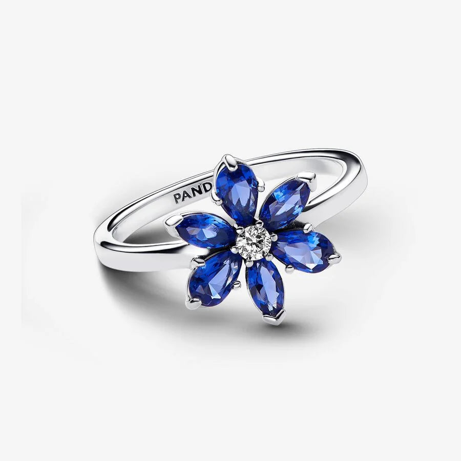 Pandora Herbarium Cluster Ring für Damen - Blau, Sterling-Silber
