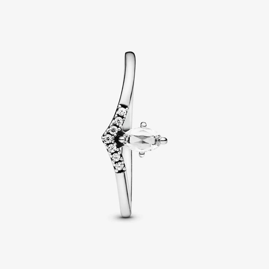 Pandora Damenring - Klassischer Wishbone Ring - 197790CZ