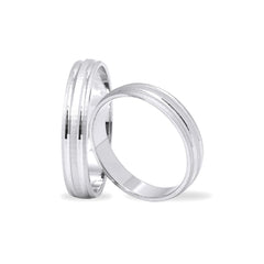 Bagues partenaires en argent 925 rhodié (prix paire) - LS-408/4
