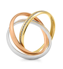 Alliances Breuning Tenere avec diamants - 48/06758 et 48/06757