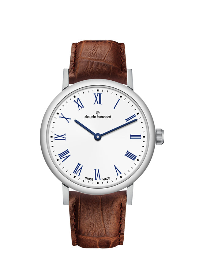 Claude Bernard Slim Line Damen Weiss 32 mm