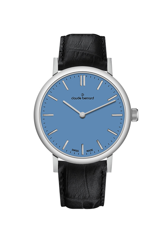 Claude Bernard Slim Line Damen Blau 32 mm
