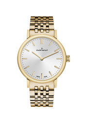Claude Bernard Slim Line Damen Silber Gold 32 mm