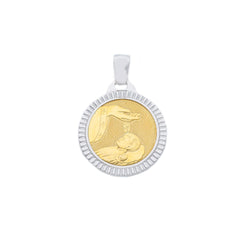 Pendentif religieux en or 18 carats - 750 bicolore - 228681