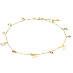 18-karat-gold-fusskette-mit-stern-und-mondanhängern