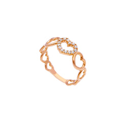 18 Karat Gold - 750 Herz Ring