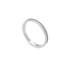 18 Karat Gold - 750 Memorie Ring mit Zirkonia