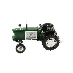 Miniaturuhr Traktor in Grün: Metall, Analog, Quarz, 7×11 cm