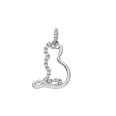 Pendentif chat en or 18 carats - 750