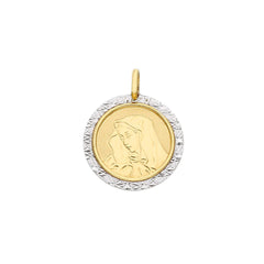 Pendentif religieux en or 18 carats - 750 bicolore - 263867