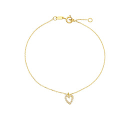 18 Karat Gold - 750 Herz Armband
