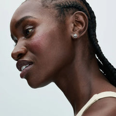 Pandora Ohrringe für Damen: Runder Strahlenkranz,  Sterling-Silber