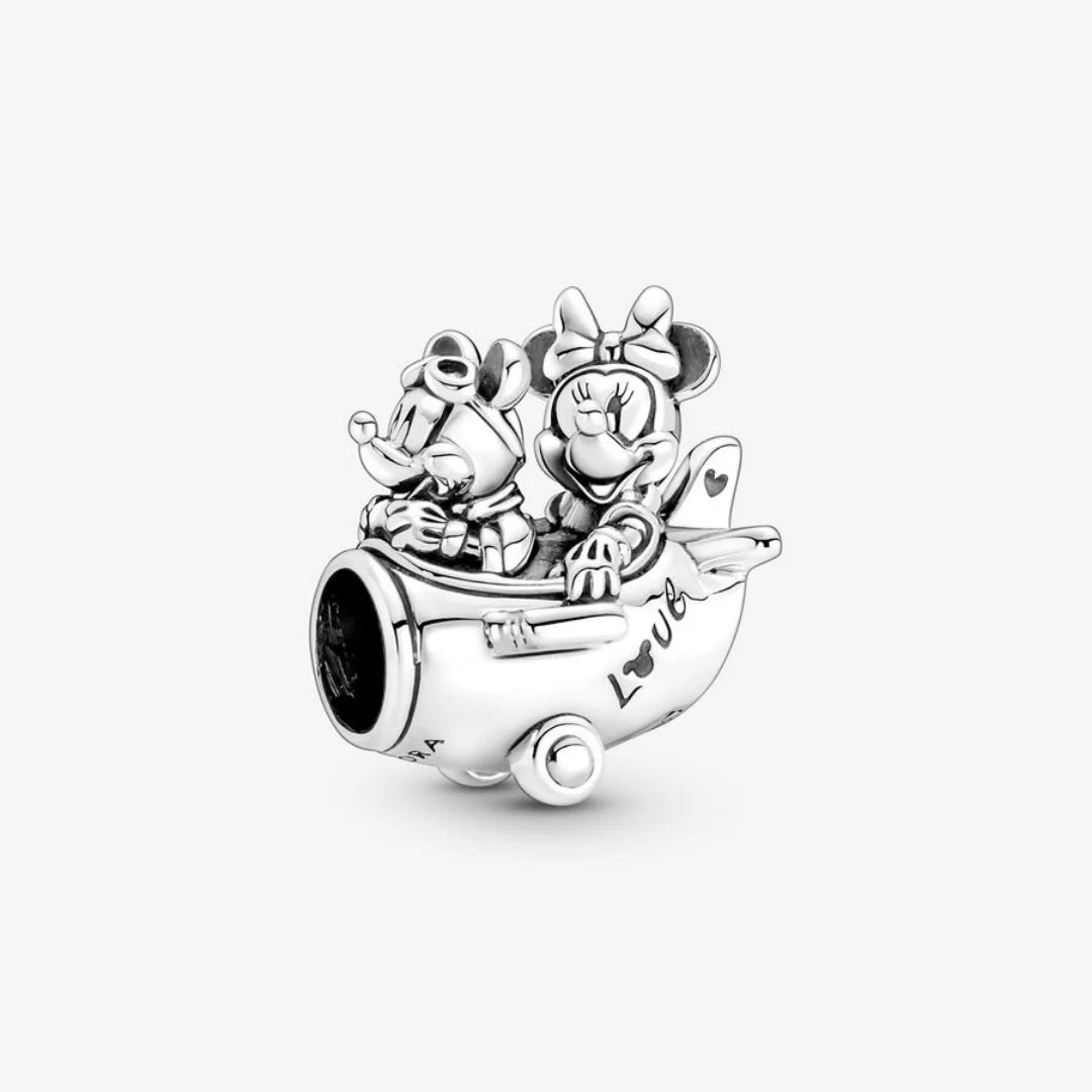 Pandora Disney Micky Maus & Minnie Maus Flugzeug Charm