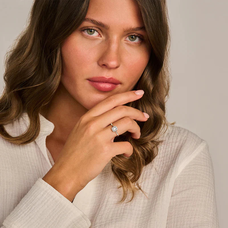 Blush Lab Diamonds Ring in 585/14 Karat Weissgold mit Labordiamant - LG1010W