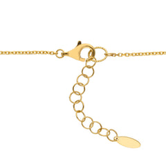 18 Karat - 750 Gelbgold Collier mit Perlmutt - 276082