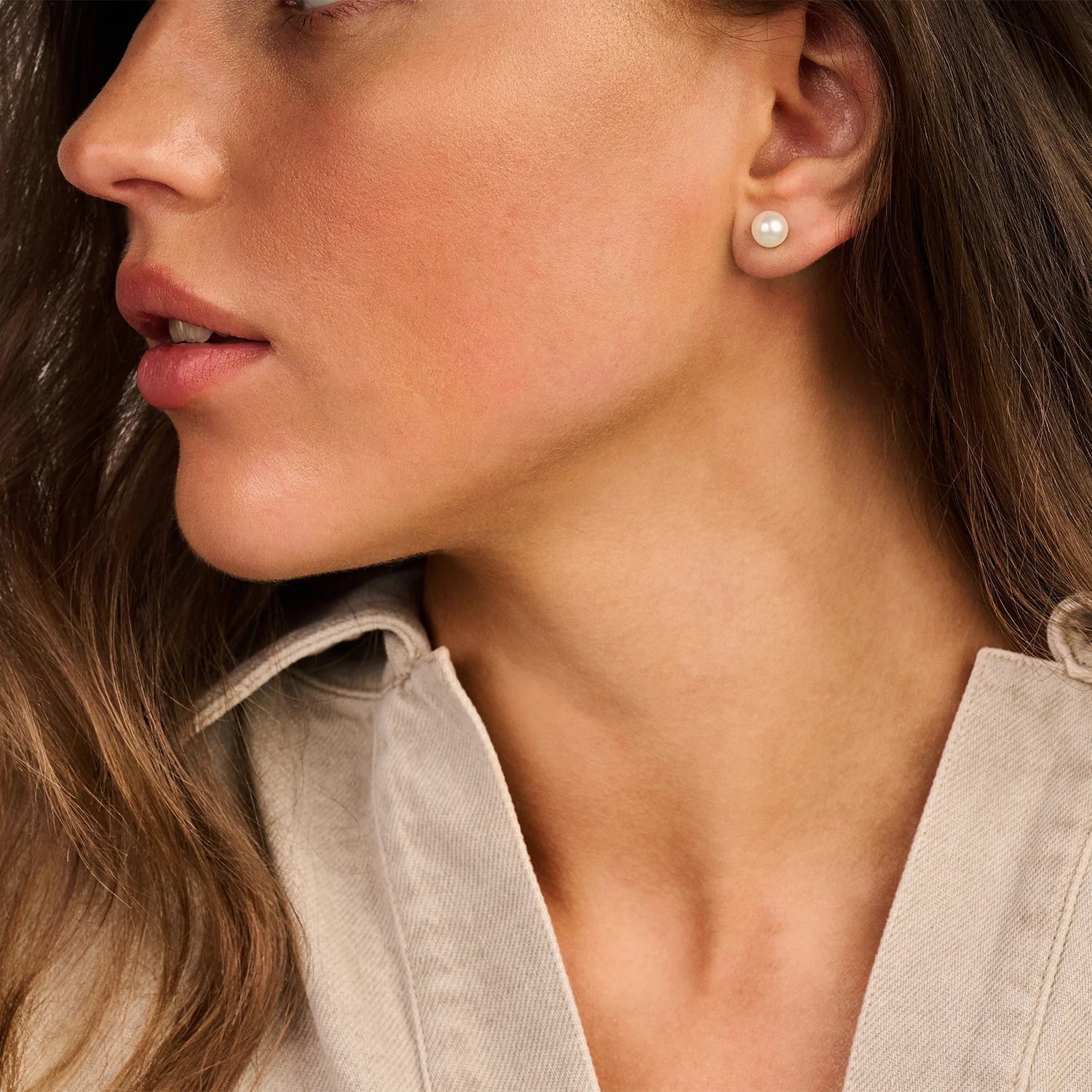 Blush Ohrhänger aus Gelbgold (585) mit Süsswasserperle - 7151YPW