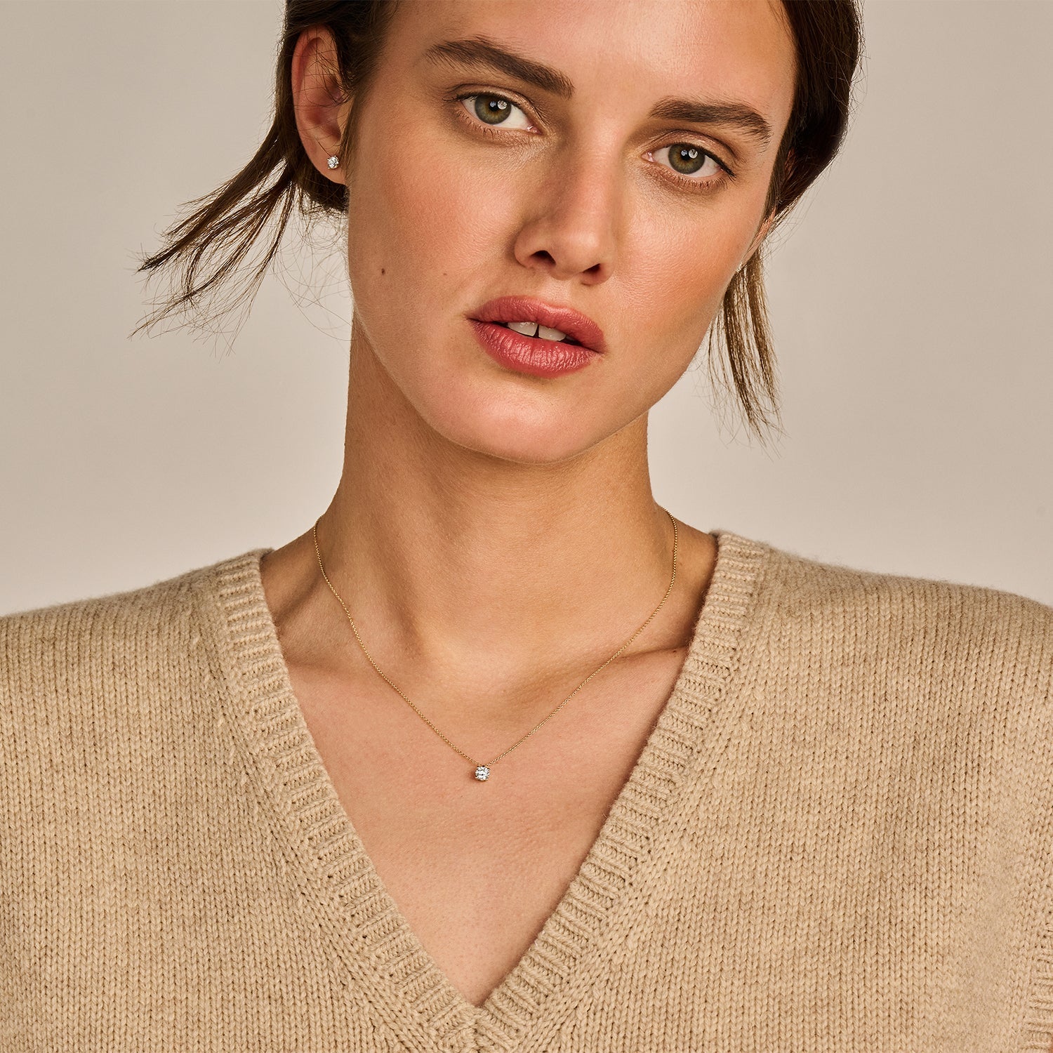 Blush Lab Diamonds Halskette (585er) Gelbgold mit laborgegezüchtetem Diamanten - LG3002Y