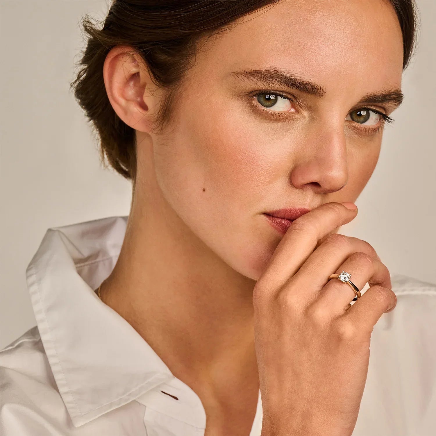 Blush Verlobungsringe in 585/14 Karat Gelbgold mit Labordiamant - LG1004Y