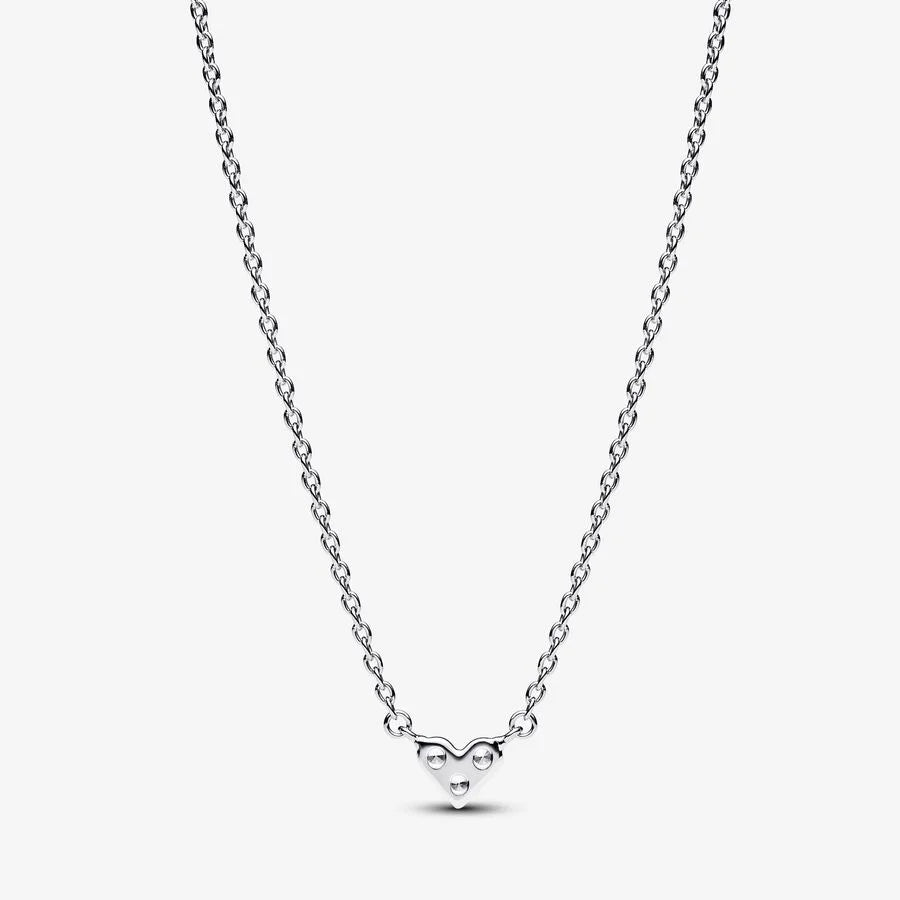 Pandora Herz Collier-Halskette: Drei Sterne, Cubic Zirkoina, Sterling-Silber