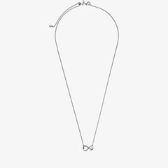 Pandora Unendlichkeits Halskette - Sterling-Silber, Silikon, Zirkonia