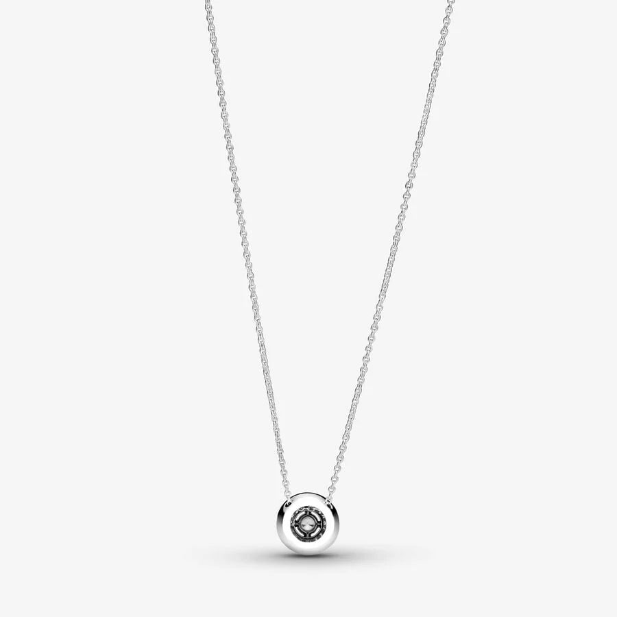 Pandora Halskette: Doppelter Kranz - Sterling-Silber, Cubic Zirkonia