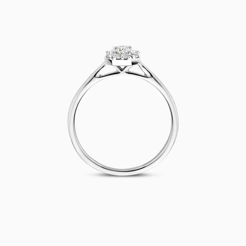 Blush Lab Diamonds Ring in 585/14 Karat Weissgold mit Labordiamant - LG1010W
