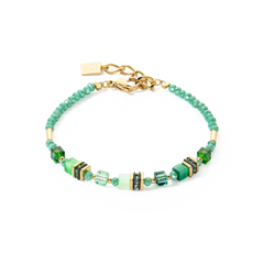 Coeur de Lion Bracelet Mini Cubes green - 4565/30-0500