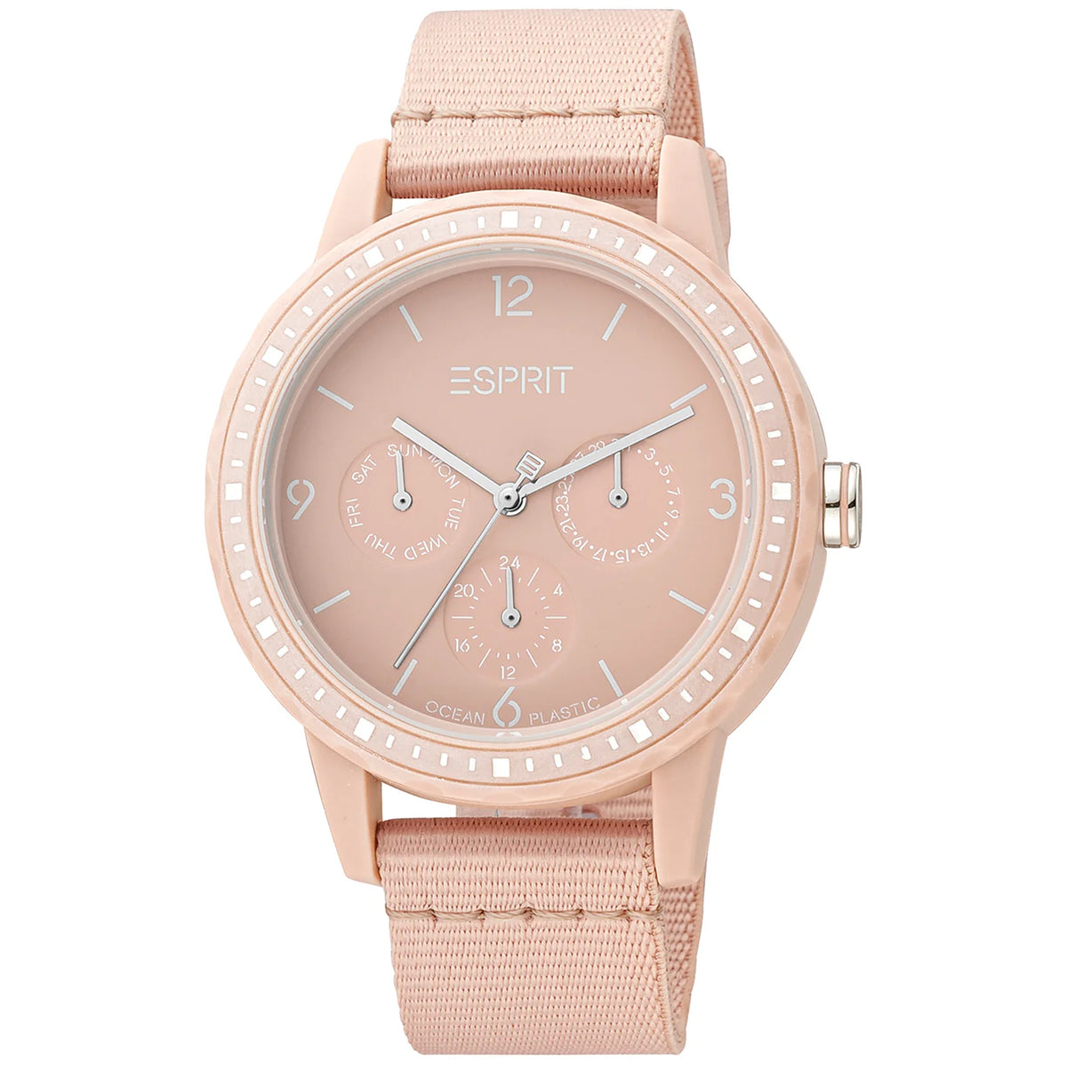 Esprit Ocean Rosa Quarz Damenuhr in Rosa - ES1L284L0015